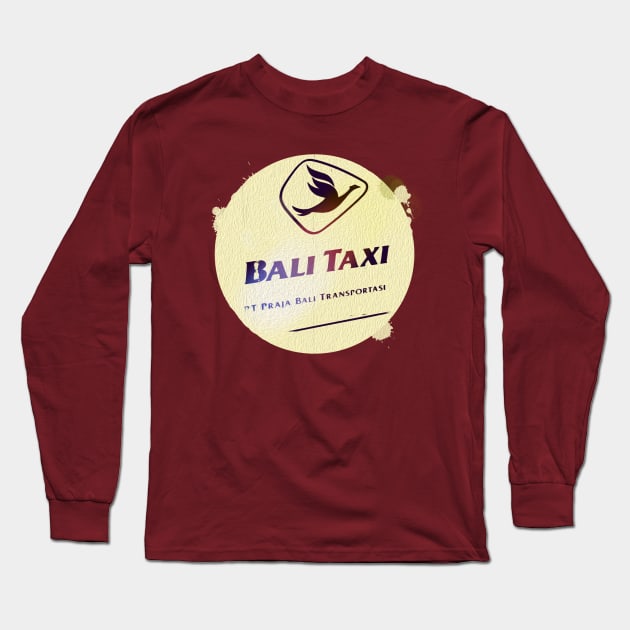 Bali Taxi Long Sleeve T-Shirt by badlydrawnbabe